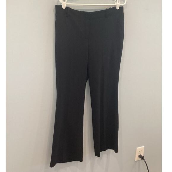 Talbots Womens Signature Wide Leg Pants Size 10 Petites 10P Black Work Career - Picture 1 of 10